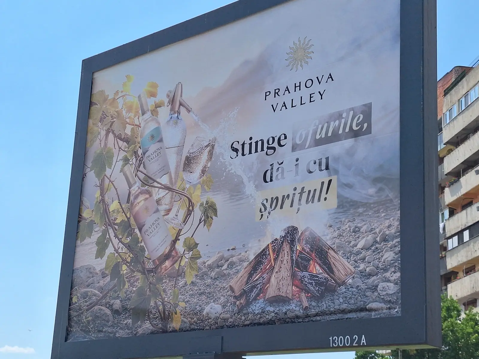 Prahova Valley wine billboard